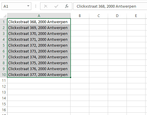 Tech Tip Excel stap 1