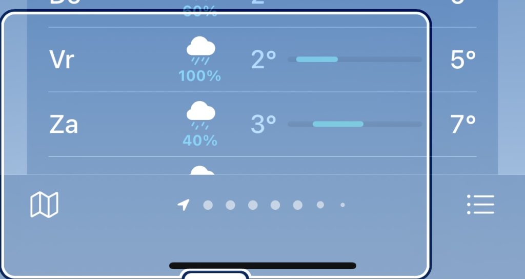 iOS 15 Weer buienradar