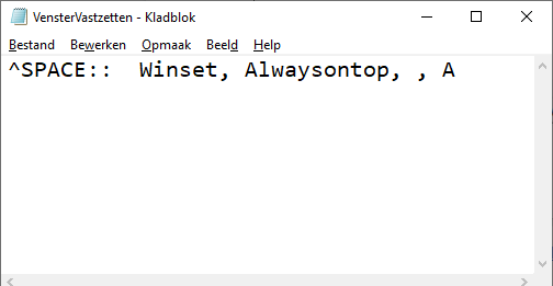 Kladblok Windows 10