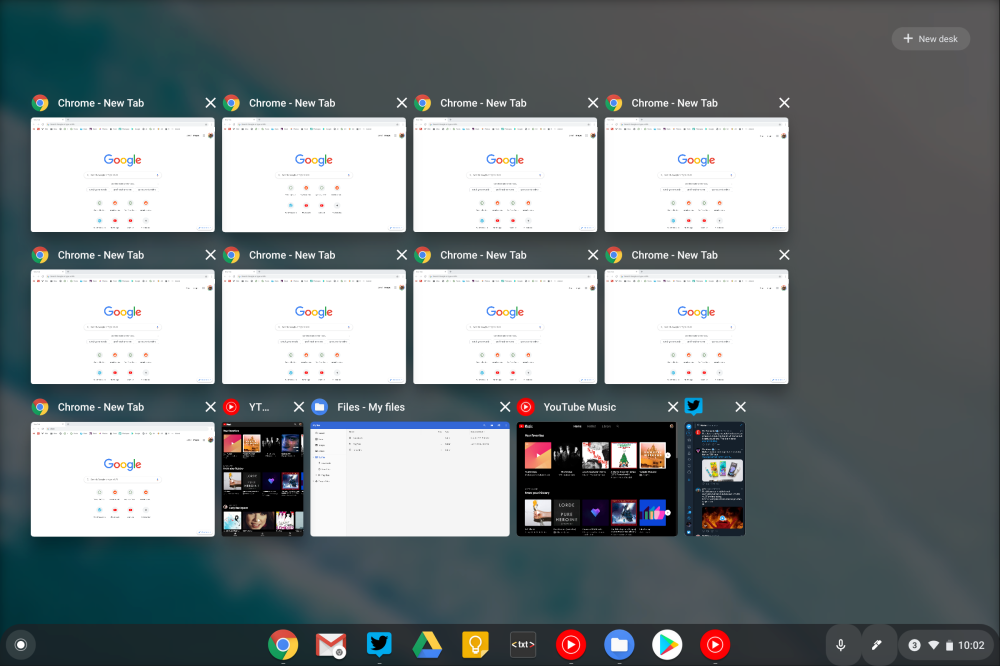 Vensters in ChromeOS