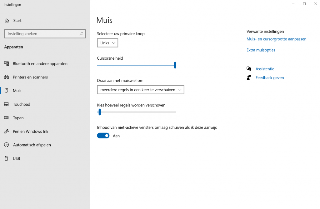 Snelheid muis cursor aanpassen Windows 10 Windows 11 hoe